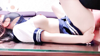 『萌之乖乖』清纯白嫩小仙女小姐姐白嫩女友的小情趣，穿着水手服被内射，翘起小屁屁 每次都被大肉肉狠狠的捅进去