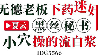 【爱豆传媒】idg-5566 无德老板下药迷奸黑丝秘书-夏云