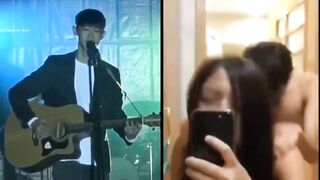 【网曝门事件】疑似台湾某知名歌手性爱啪啪不雅视频流出 卫生间后入猛操漂亮美女 边拍边干 完美露脸 高清720P版
