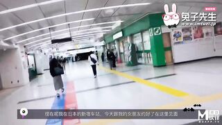 【全网首发 麻豆映画代理出品】兔子先生系列  女友是AV女优是怎樣的体验