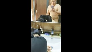 胖少约瑜伽少妇~激情销魂镜子前后入'媳妇 看我一眼，叫爸爸'，'不要唔'，看镜头，笑开花的少妇 真是好好看滴！