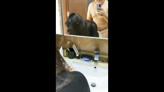胖少约瑜伽少妇~激情销魂镜子前后入'媳妇 看我一眼，叫爸爸'，'不要唔'，看镜头，笑开花的少妇 真是好好看滴！